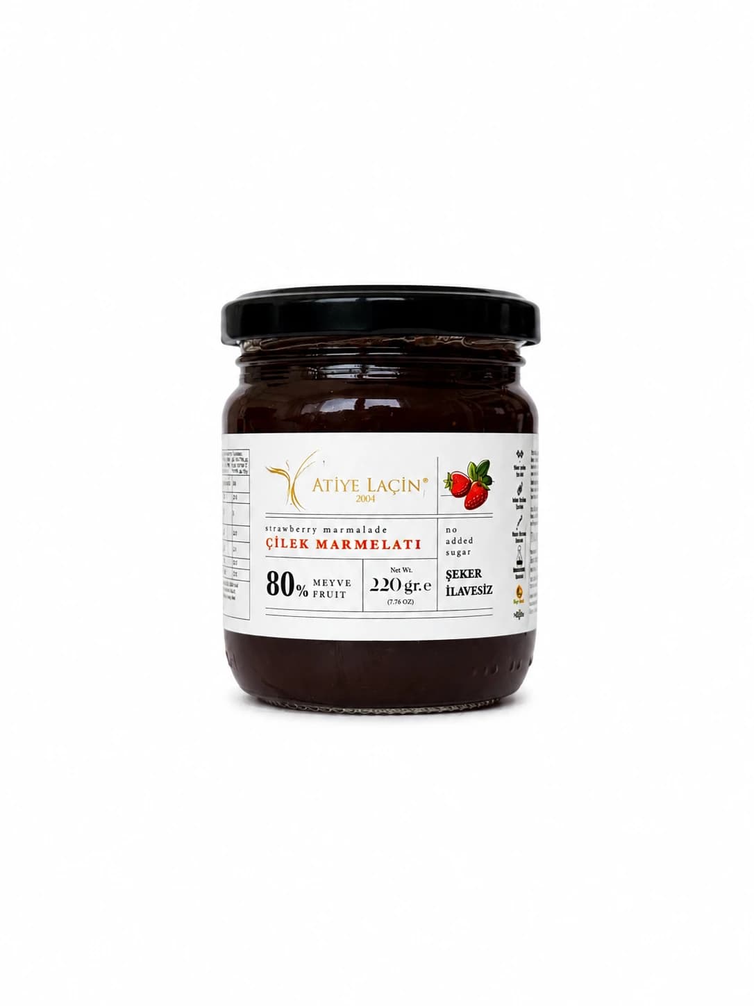 Çilek Marmelatı 220 gr Şekersiz