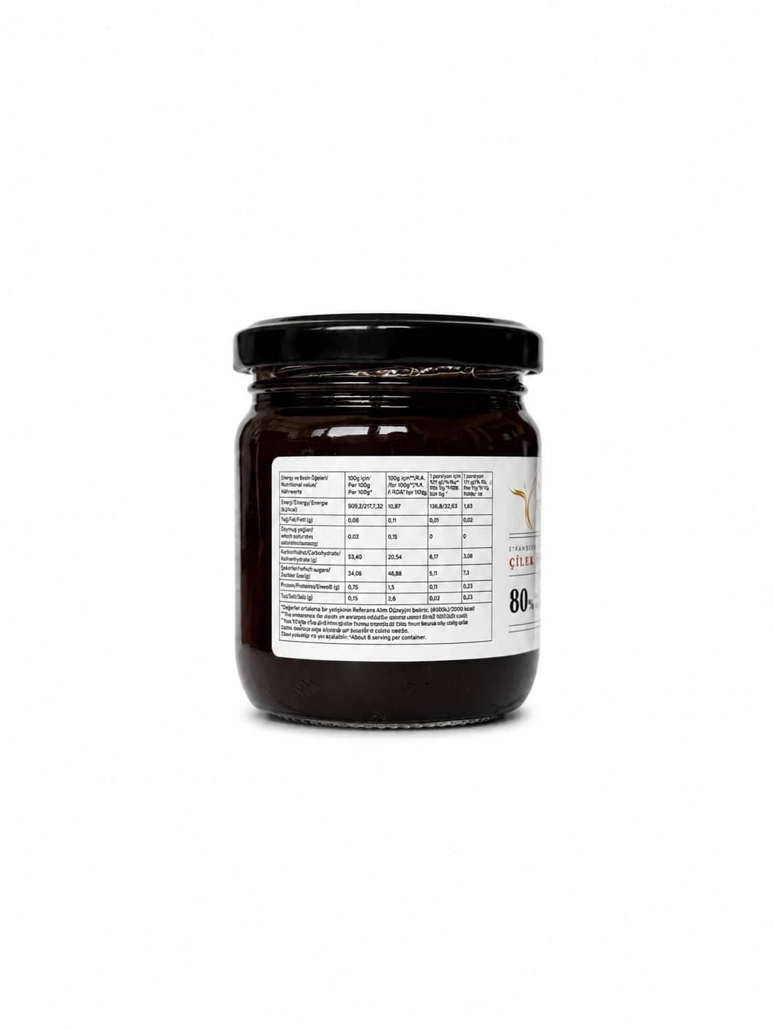 Çilek Marmelatı 220 gr Şekersiz - görsel 3