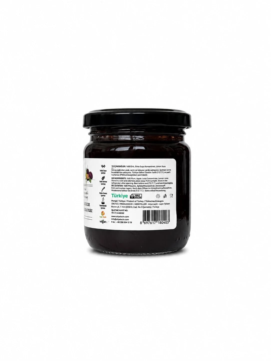Erik Marmelatı 220 gr Şekersiz - görsel 2